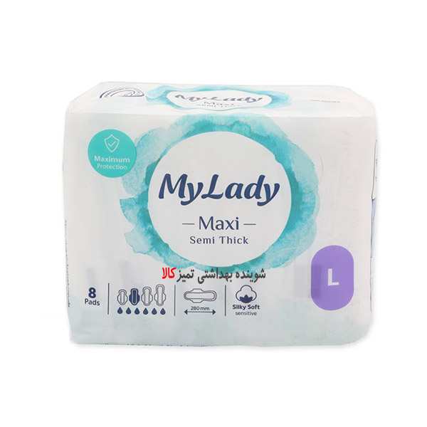 نوار بهداشتی مکسی حساس نیمه ضخیم لارژ مای لیدی
